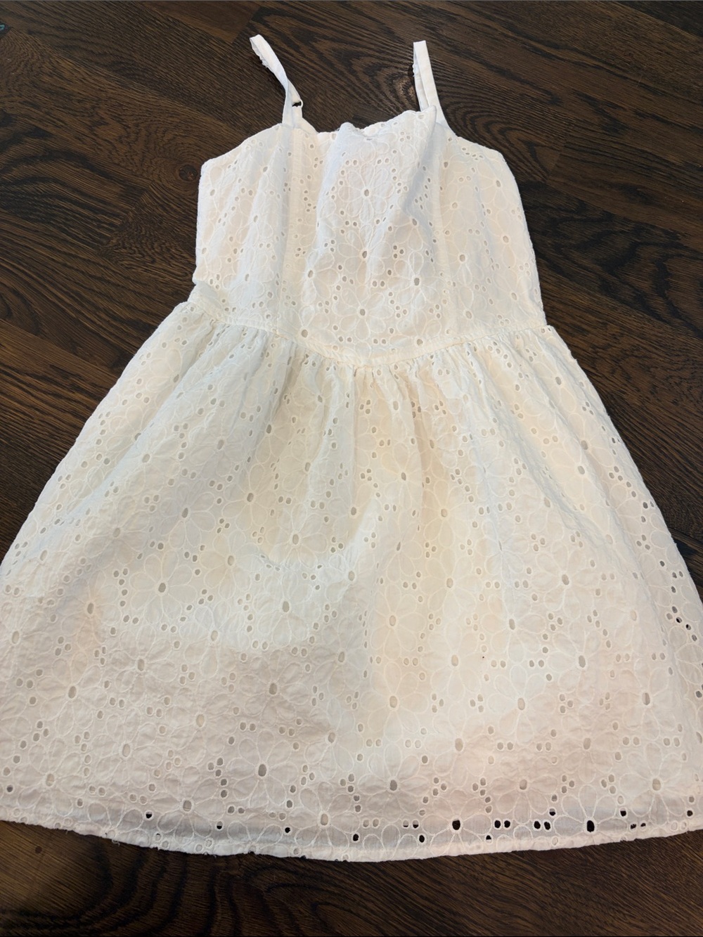art class White Eyelet Spaghetti Strap Sundress